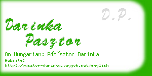 darinka pasztor business card